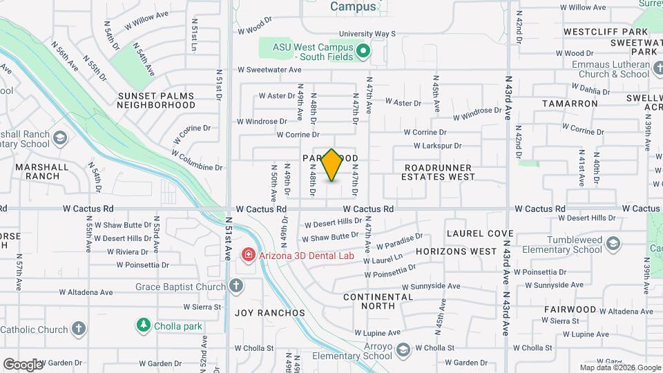 12229 N 48th Ave Map and Location Details