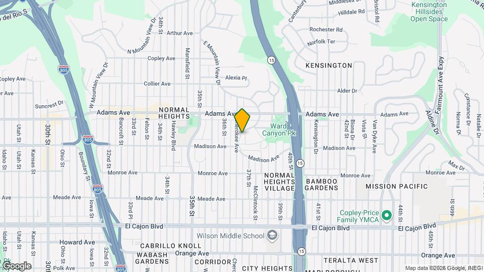 4621 E Mountain View Dr Mapa y Detalles de la Ubicación