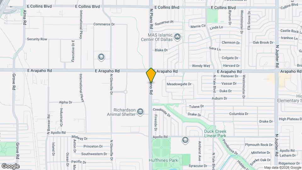 770 N Plano Rd, Unit 303 Map and Location Details