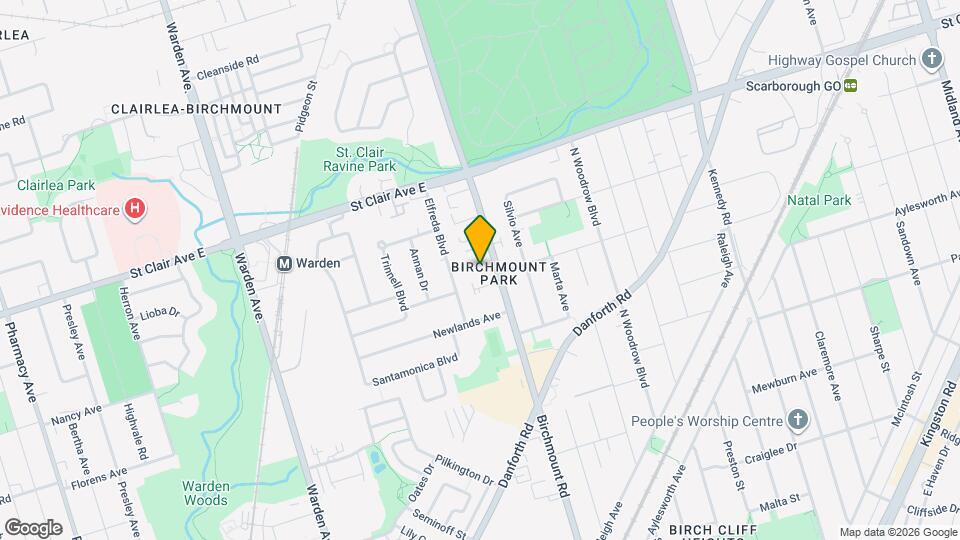 Birchmount Woods Map and Location Details