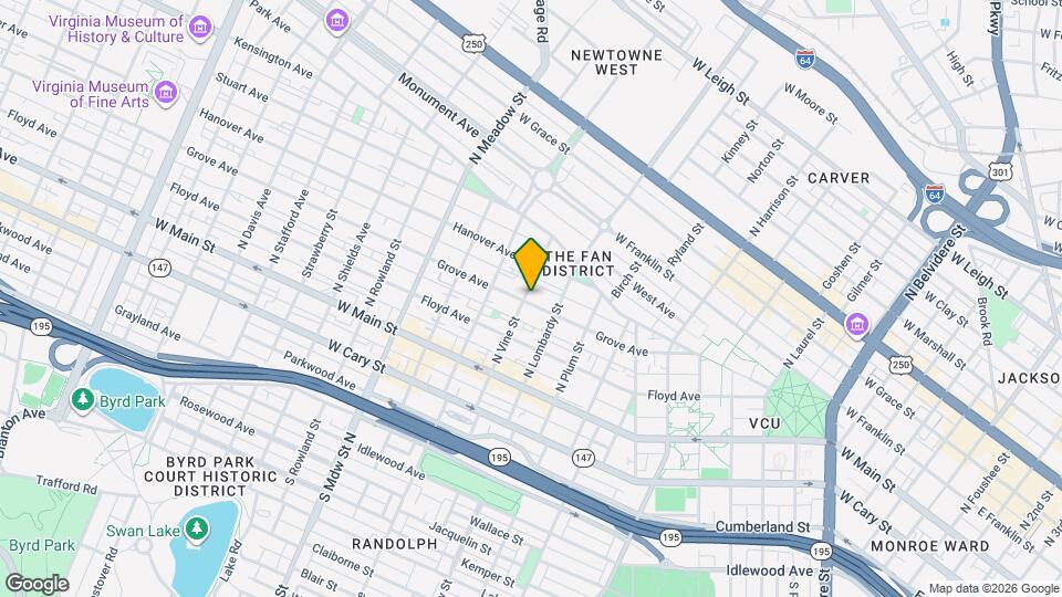 1620 Grove Ave Map and Location Details