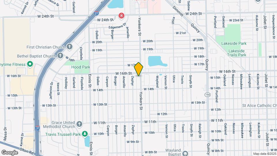 1411 Yonkers St Map and Location Details