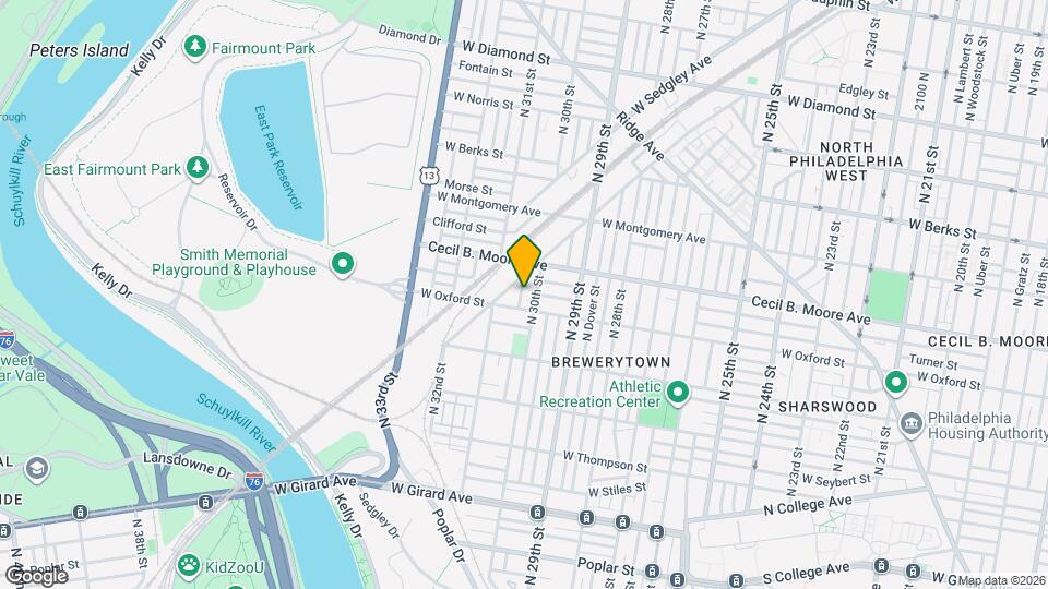 1619 N Corlies St Map and Location Details