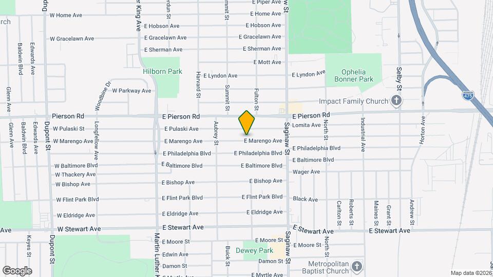 521 E Marengo Ave Mapa y Detalles de la Ubicación