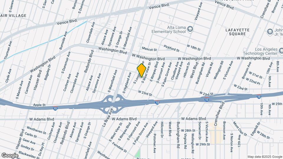 2111 S West View St Mapa y Detalles de la Ubicación