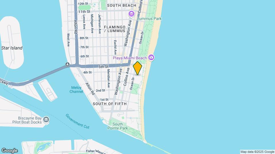 345 Ocean Dr, Unit 819 Mapa y Detalles de la Ubicación