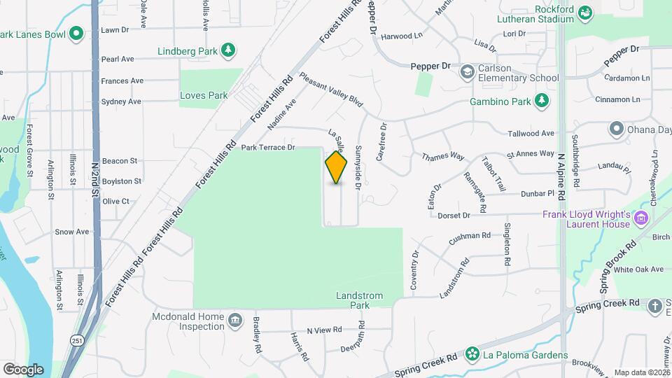 2938 La Salle Ave Map and Location Details