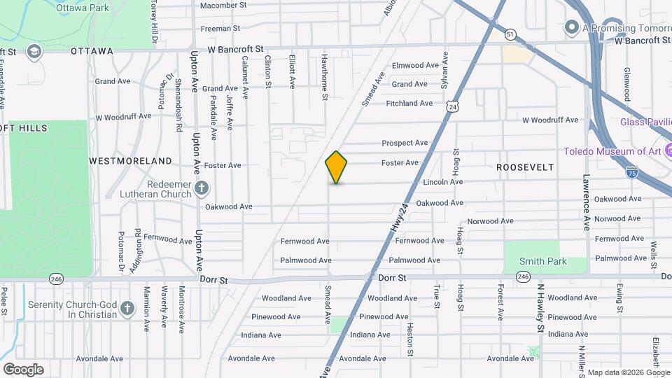 1517 Lincoln Ave Map and Location Details