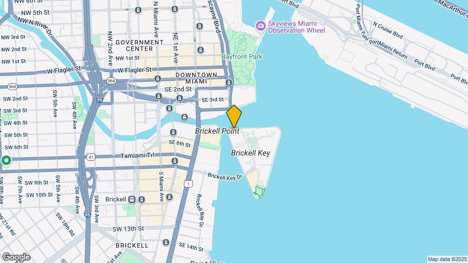 901 Brickell Key Blvd, Unit 1401 Map and Location Details