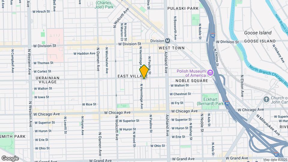 927 N Hermitage Ave Map and Location Details