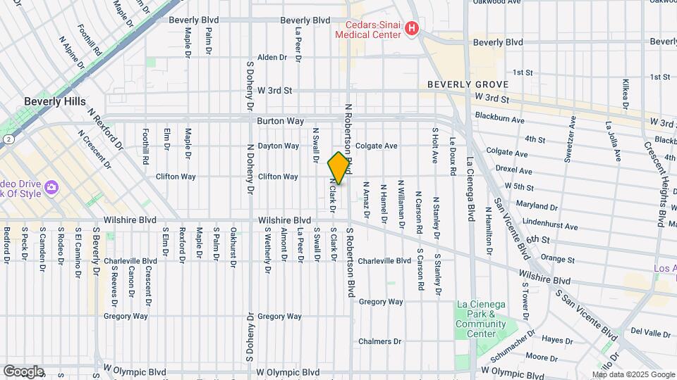 150 N Clark Dr Mapa y Detalles de la Ubicación