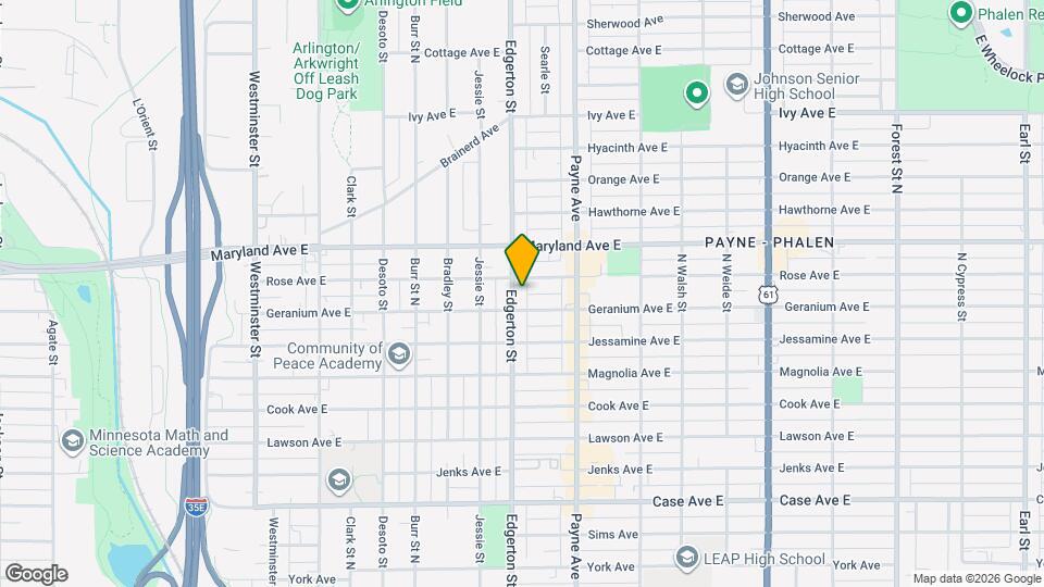 1158 Edgerton St, Unit Unit 1 Map and Location Details