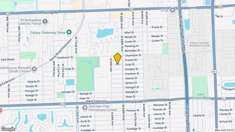 6840 Cody St Map and Location Details