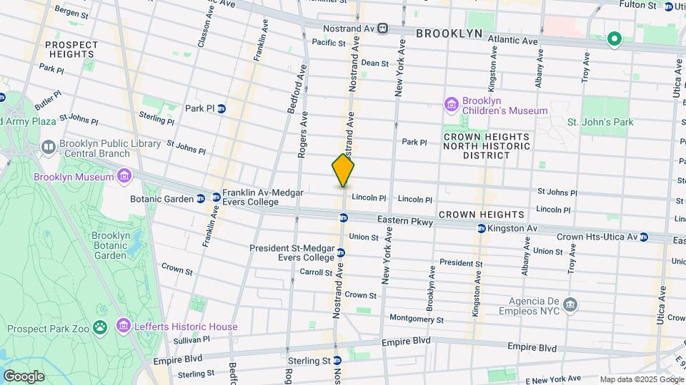 816 Nostrand Ave Map and Location Details