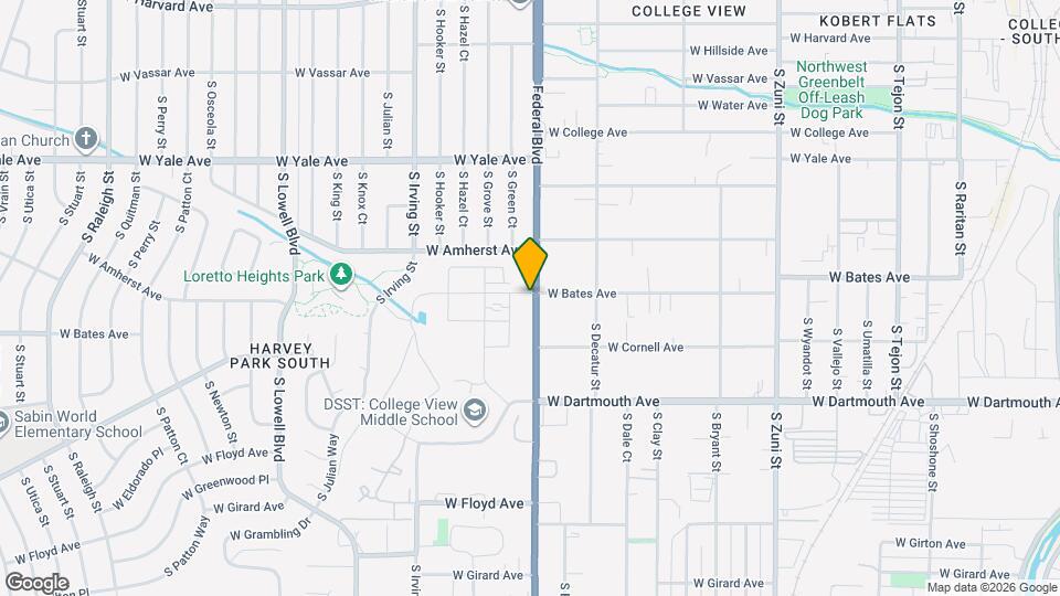3000 W Bates Ave, Unit A3 Map and Location Details