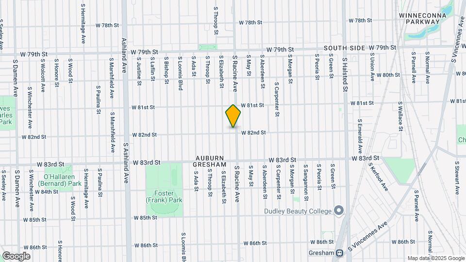 8154-8160 S Racine Ave Map and Location Details