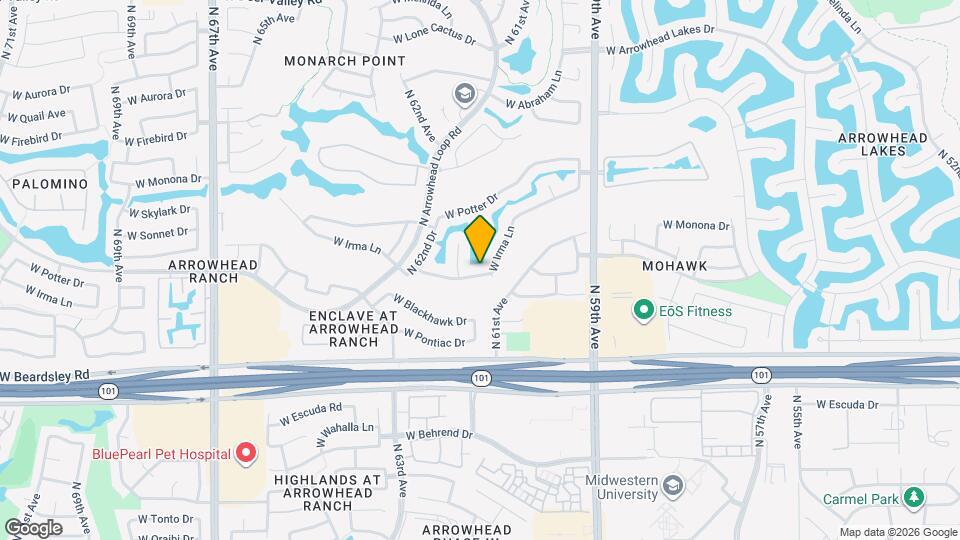 6152 W Irma Ln Map and Location Details