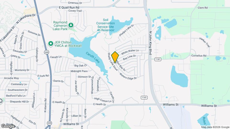 1060 Shady Lane Drive Map and Location Details