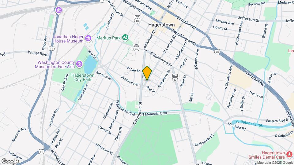 336 S Locust St Map and Location Details