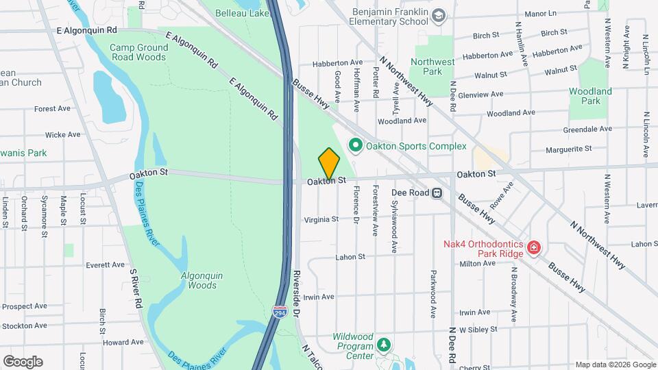 2909 Oakton St Map and Location Details