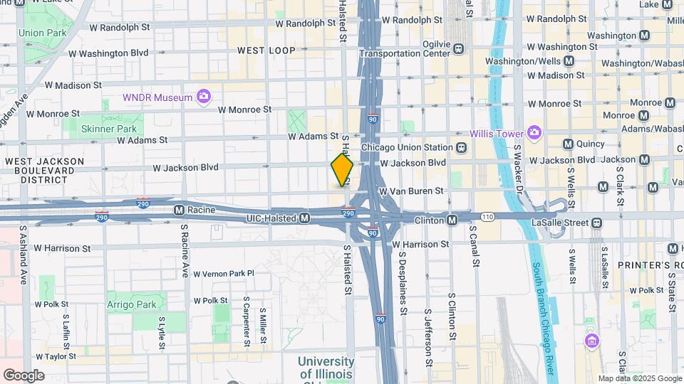 816 W Van Buren St, Unit 1 Map and Location Details