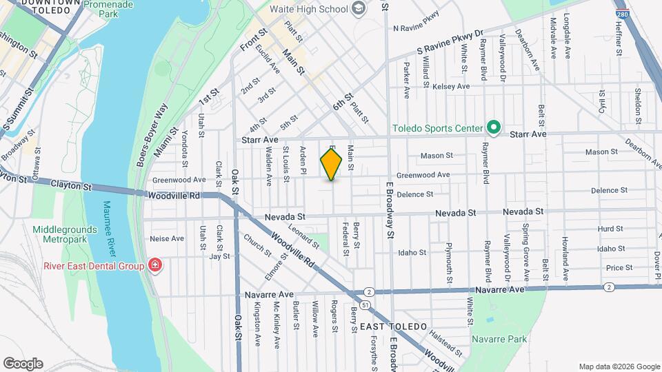 812 Euclid Ave Map and Location Details