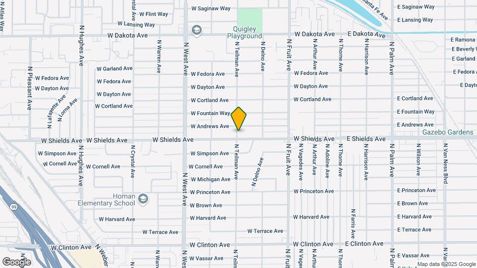 816 W Shields Ave Mapa y Detalles de la Ubicación