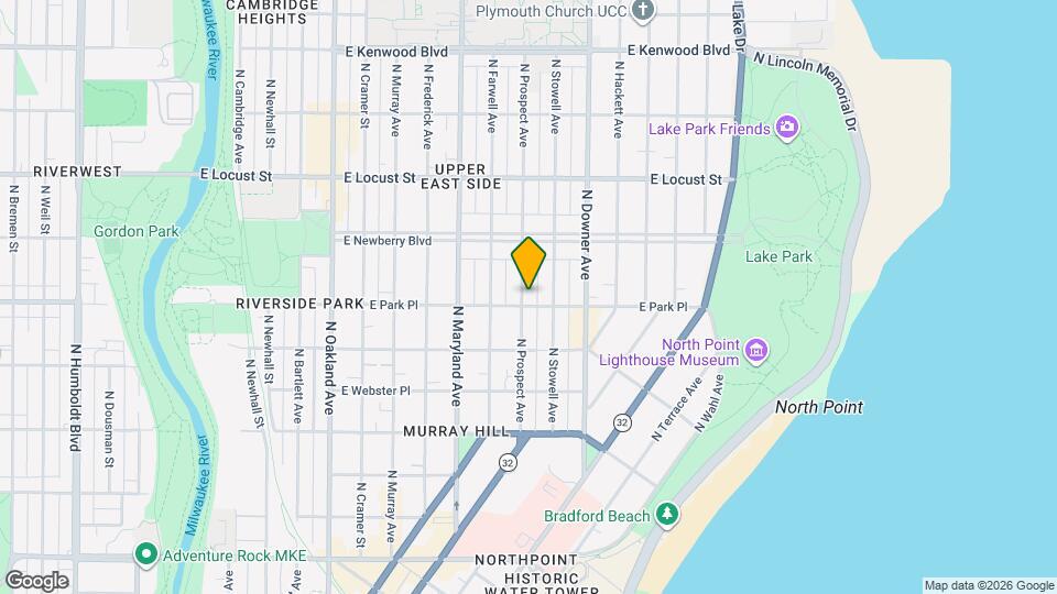 2704 N Prospect Ave, Unit 2704 Map and Location Details