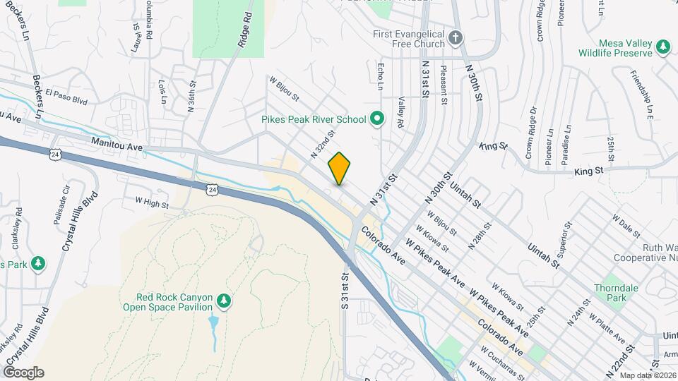 3137 W Pikes Peak Ave, Unit Apartment 2 Map and Location Details