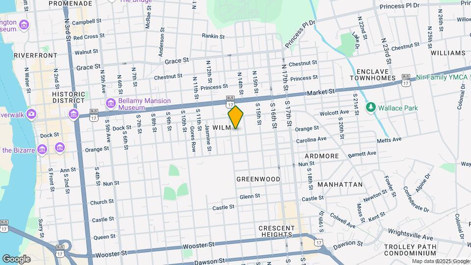 1303 Orange St Map and Location Details