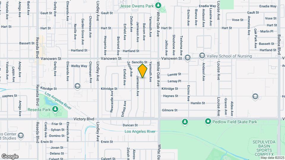 6637 Balcom Ave Map and Location Details
