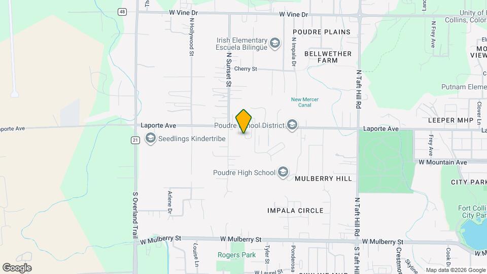 2537 Laporte Ave, Unit 2 Map and Location Details