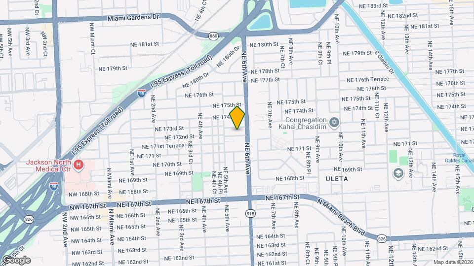 561 NE 172nd St Map and Location Details