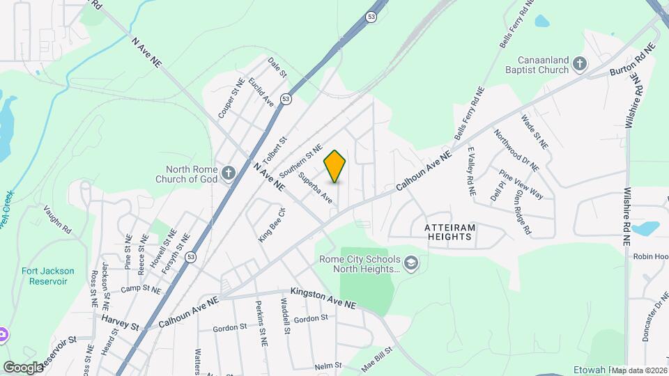 40 Clervue Cir NE Map and Location Details