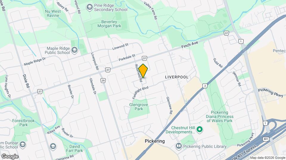 1927 Rosefield Rd Map and Location Details