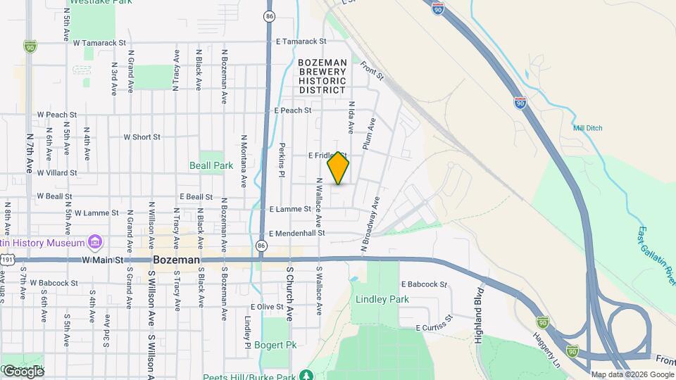 620 E Davis St Map and Location Details