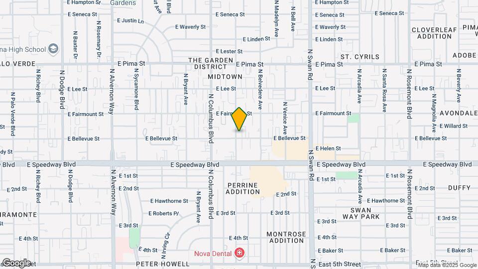 1202 N Catalina Ave Map and Location Details