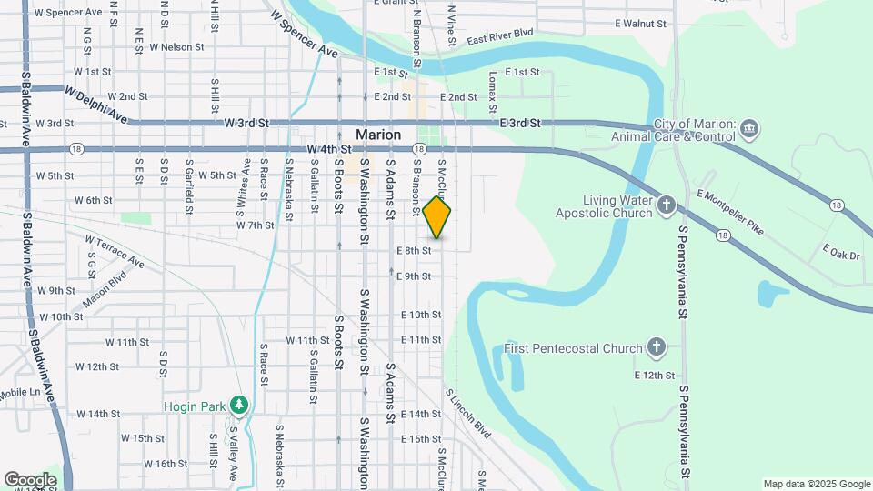 323 E 8th St Map and Location Details