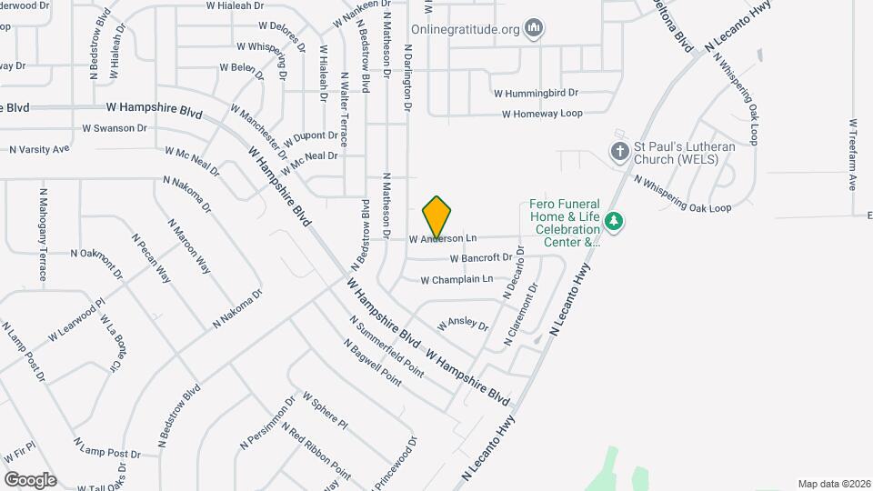944 W Anderson Ln Map and Location Details
