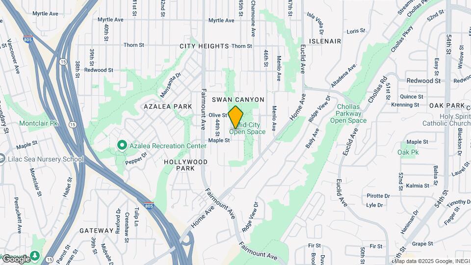 2625 Highland Avenue Map and Location Details
