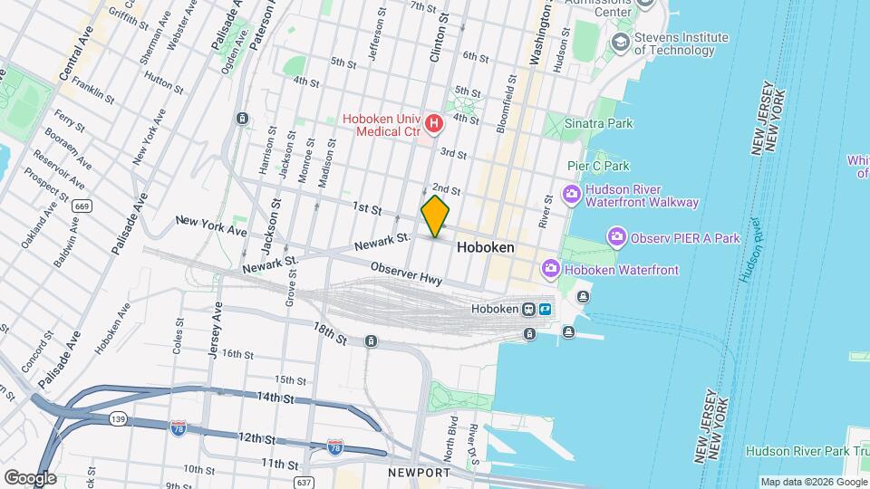 Hudson Park Apartments Map and Location Details