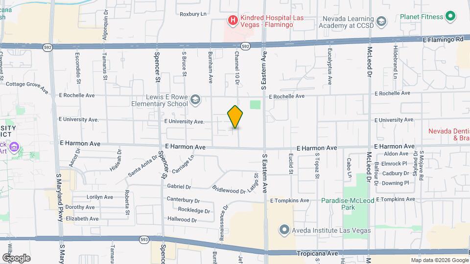 4440 Woodpine Dr Map and Location Details