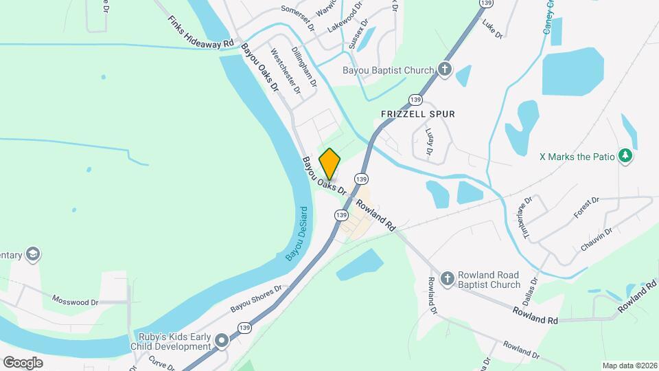 130 Bayou Oaks Dr Mapa y Detalles de la Ubicación