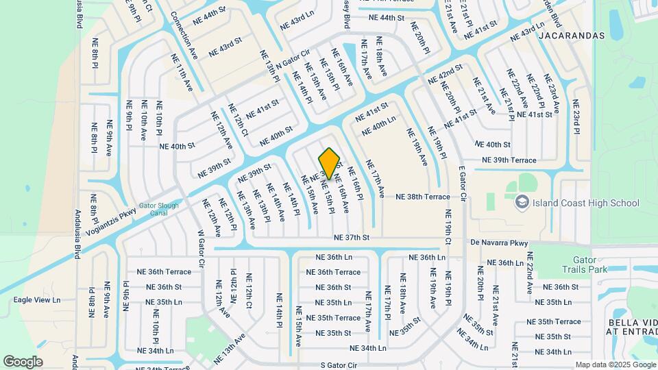 3749 NE 15th Pl Map and Location Details