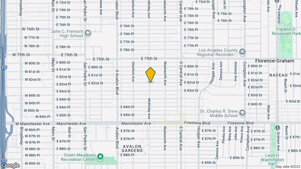 800 E 82nd St Map and Location Details