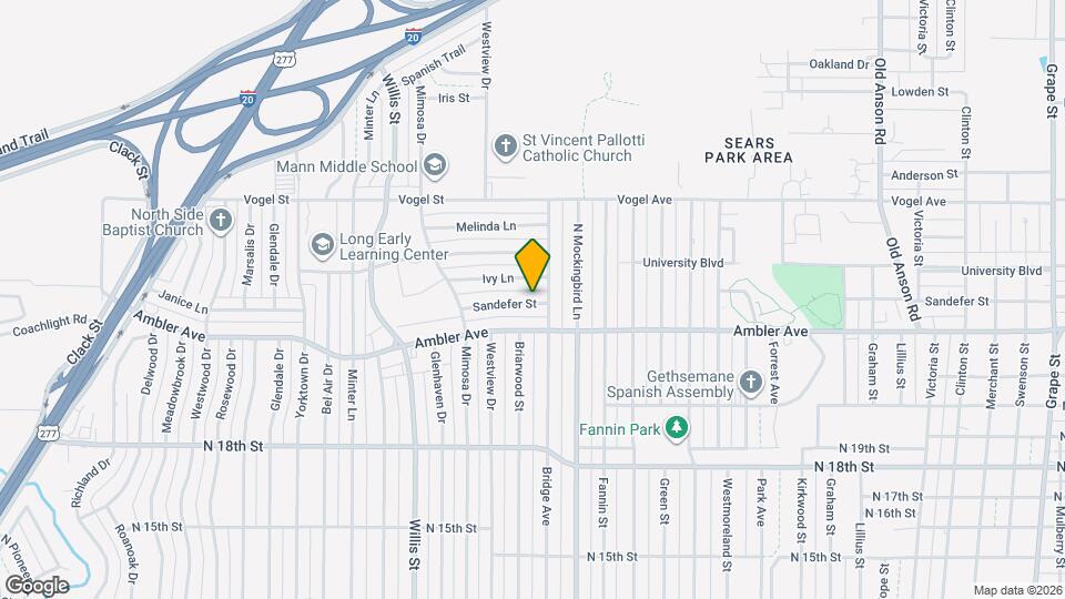 3124 Sandefer St Map and Location Details