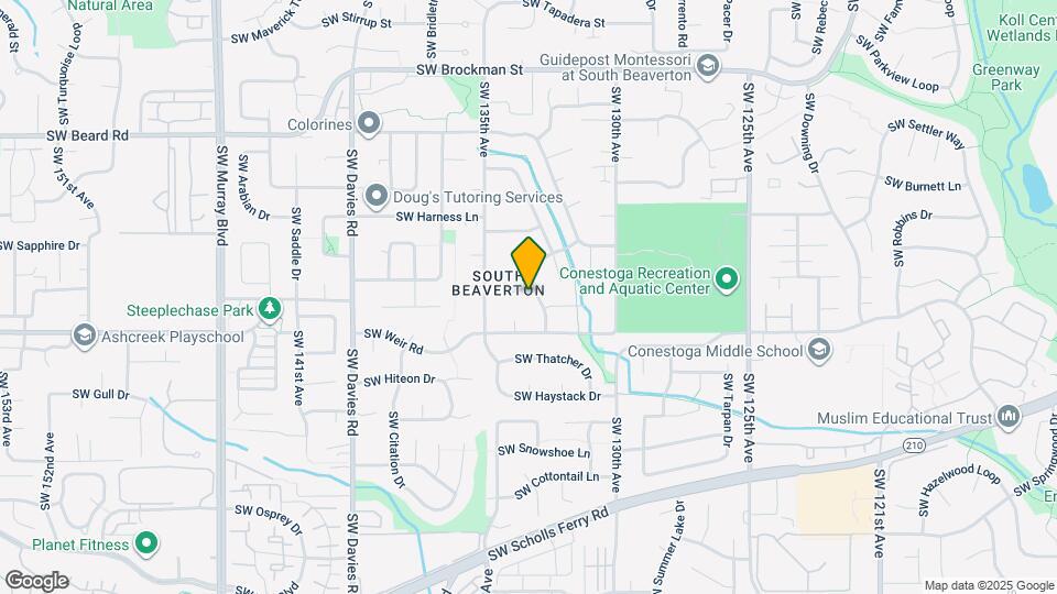 9895 SW Pimlico Terrace Map and Location Details