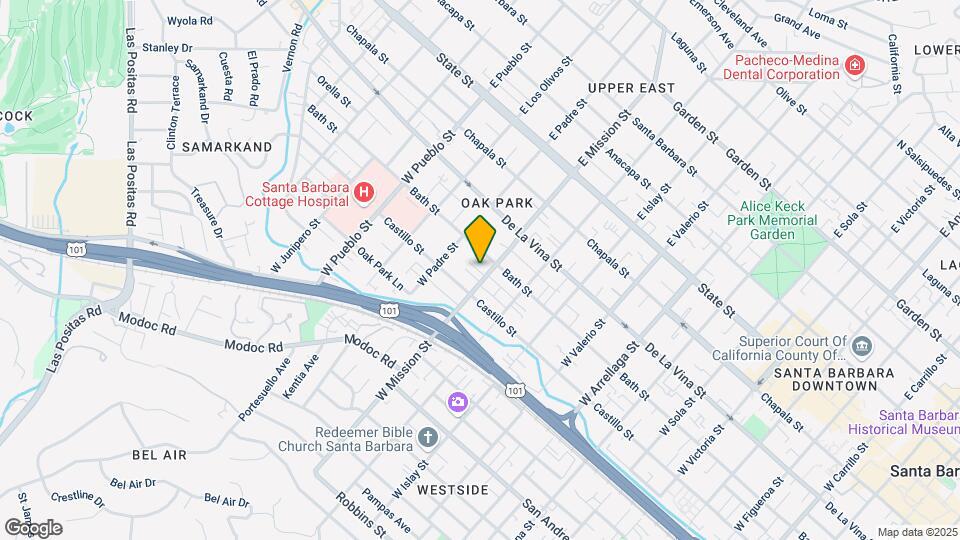 314 W Mission St Map and Location Details
