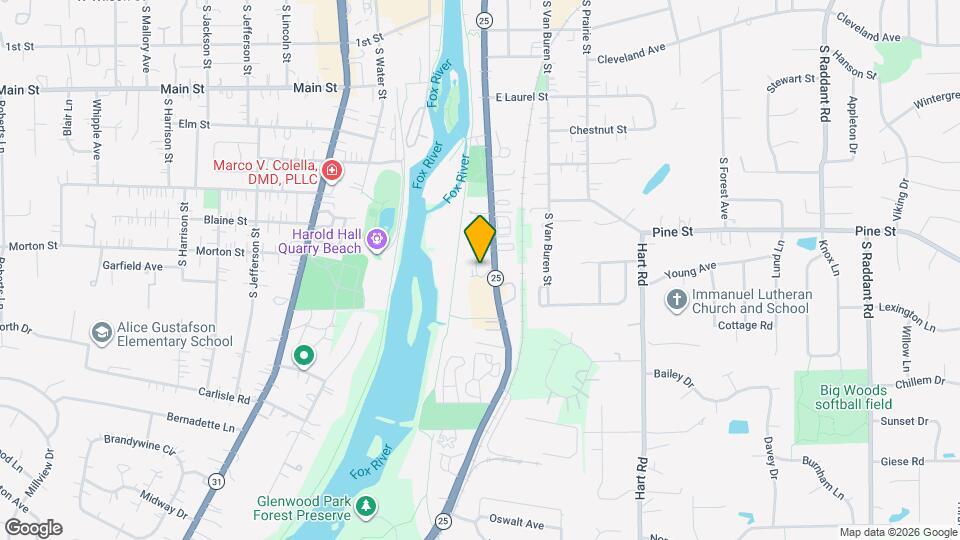 595 S River St Map and Location Details