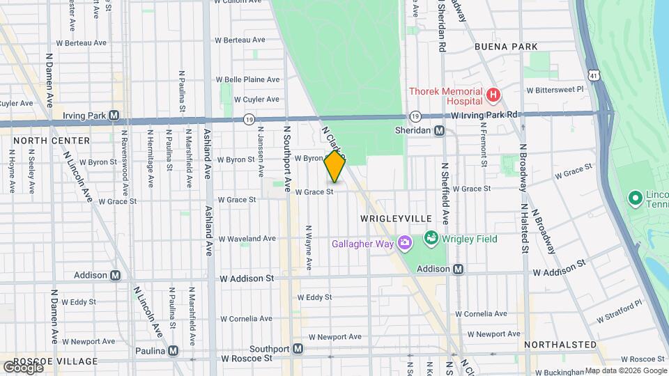 1250 W Grace St Map and Location Details